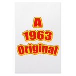 1963 Original Red Stationery Paper