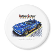 1963 Roger Penske Grand Sport Corvette Roadster magnets