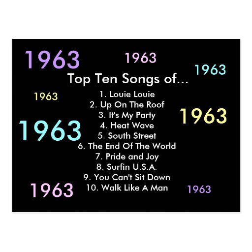 1963-songs-postcard-zazzle