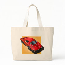 1963 Split Window Red Yellow Box Tote Bag