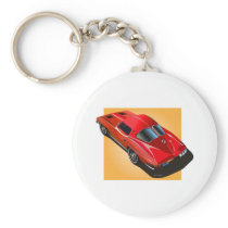 1963 Split Window Red Yellow Box Keychains