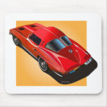 1963 Split Window Red Yellow Box Mouse Pad