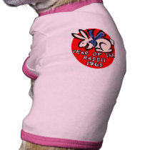 1963 Year of the Rabbit Apparel and Gifts Pet Tshirt