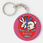 1963 Year of the Rabbit Apparel and Gifts Keychains