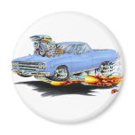 1964-65 El Camino Lt Blue Truck Magnet
