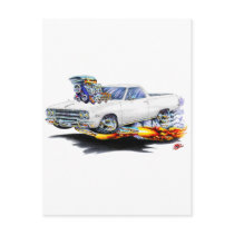 1964-65 El Camino White Truck postcards by maddmaxart 1964-65 El Camino White Truck postcards