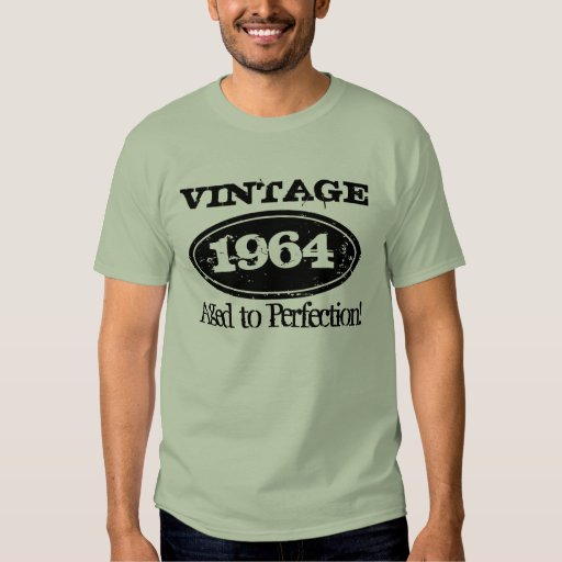 1964 Aged To Perfection Vintage Birthday T Shirt Zazzle 