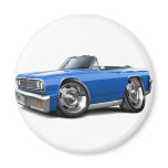 1964 Chevelle Blue Convertible Refrigerator Magnets