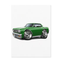 1964 Chevelle Green Car Post Cards