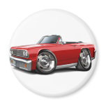 1964 Chevelle Red Convertible Refrigerator Magnet
