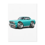 1964 Chevelle Turquoise Car Postcards