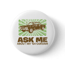 1964 Chevrolet Corvair Pinback Buttons