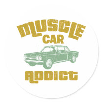 1964 Chevrolet Corvair Round Stickers