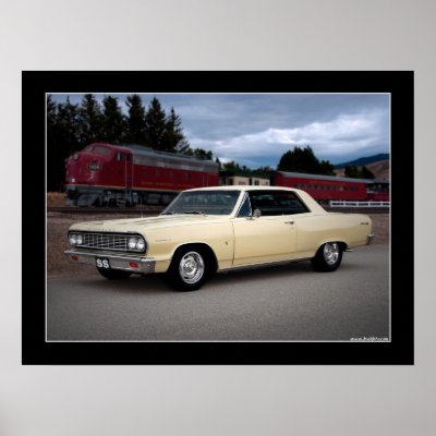 1964 Chevy Chevelle SS Muscle Car Poster by fuelfoto