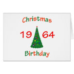 1964 Christmas Birthday Greeting Cards