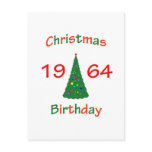 1964 Christmas Birthday Postcards