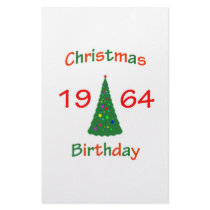 1964 Christmas Birthday Stationery Paper