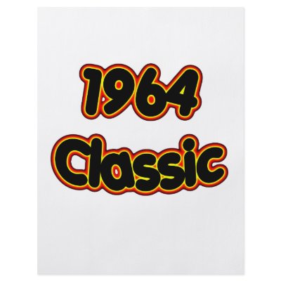 1964 Classic Personalized Flyer by birthyeardesigns3