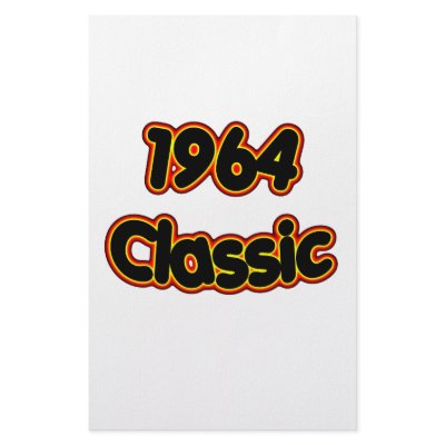 1964 Classic Stationery Paper by birthyeardesigns3