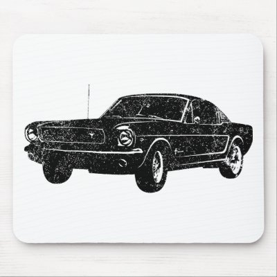 1964 Ford Mustang Fastback Mousepad by MuscleDude