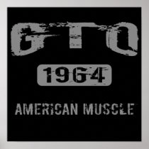 1964 GTO American Muscle Poster