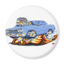 1964 Impala Light Blue Car Refrigerator Magnet