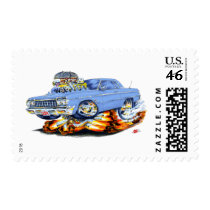 1964 Impala Light Blue Car Postage Stamps