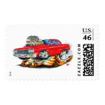 1964 Impala Red Car Postage Stamp