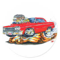 1964 Impala Red Car Sticker