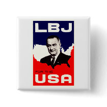1964 LBJ for the USA Pinback Buttons