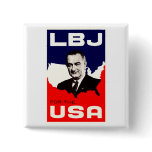 1964 LBJ for the USA Pinback Buttons