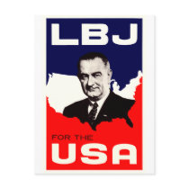 1964 LBJ for the USA Post Cards