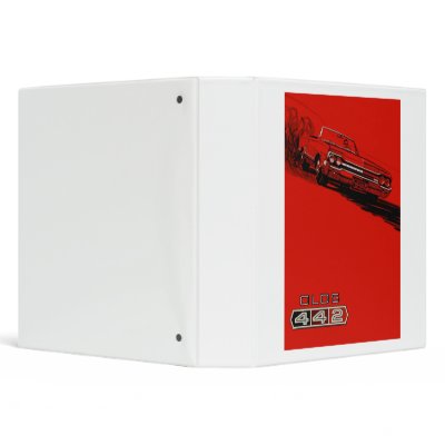 1964 Oldsmobile 442 poster reproduction Vinyl Binders by flixgp