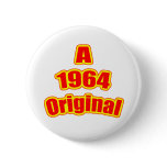 1964 Original Red Pinback Button