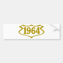 1964-shield.png bumper sticker