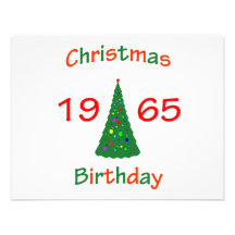 1965 Christmas Birthday Announcement