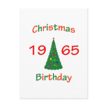 1965 Christmas Birthday postcards by christmasbirthday911 1965 Christmas Birthday postcards