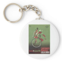 1965 Ciclo-cross Poster Keychain