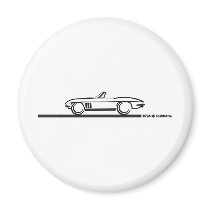 1965 Corvette Convertible Refrigerator Magnet