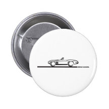 1965 Corvette Convertible Pinback Buttons