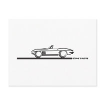 1965 Corvette Convertible Postcards