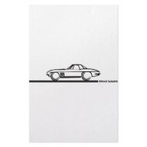 1965 Corvette Stingray Hardtop BLK Custom Stationery