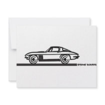 1965 Corvette Stingray Split Blk invitations by frengi 1965 Corvette Stingray Split Blk invitations