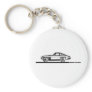 1965 Corvette Stingray Split Blk Keychain