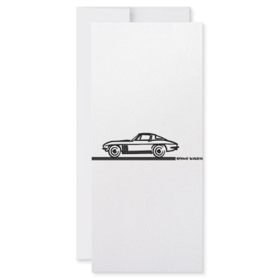 1965 Corvette Stingray Split Blk Customized Rack Card by frengi