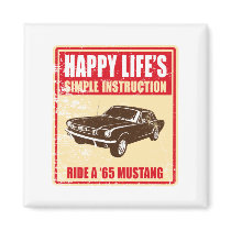 1965 Ford Mustang Coupe Magnets
