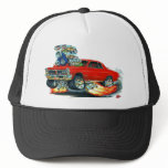 1965 GTO Red Car Trucker Hats