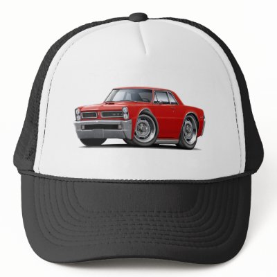 1965 GTO Red Car Hats by maddmaxart