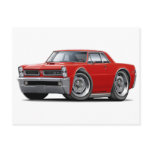 1965 GTO Red Car Postcards