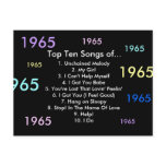 1965 Songs Postcards